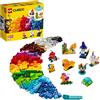LEGO Classic Mattoncini Trasparenti Creativi con Animali Giocattolo da Costruire (Leone, Uccello e Tartaruga), Giochi Creativi per Bambini e Bambine da 4 Anni in su, Idee Regalo di Compleanno 11013