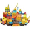 Olvy Blocco Magnetico Gioco Costruzioni Magneti 3 Anni Costruttore 42 Pz Ki | Kit primo apprendimento | Scatola robusta portatile | Tessera magnetica | Blocchi magnetici gioco costruzioni magneti bambini
