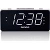 LENCO Orologio radio Lenco CR-18 Digitale Nero, Argento