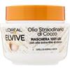 L'Oréal Paris Elvive Maschera Nutriente Straordinaria all'Olio di Cocco Fine per Capelli da Normali a Secchi 300ml - Confezione da 3