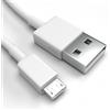 Justcom Cavo di ricarica Micro-USB per Oppo A15 2020 Bianco 1 m cellulare cavo di ricarica veloce cavo dati