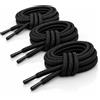 WARAGOD Warstrap Round lacci per scarpe set 3 pz, nero,