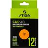 GARLANDO STIGA Cup ABS 40+ - 12 Palline Arancioni da Ping Pong