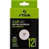 GARLANDO STIGA Cup ABS 40+ - 12 Palline Bianche da Ping Pong