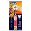 Procter & gamble srl Oral-B Pro Kids Re Leone Spazzolino Elettrico per Bambini dai 3 Anni in su + 1 Testina di Ricambio + 4 Adesivi