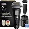 Braun Serie 9 Pro + Rasoio Elettrico Barba Nero, Smartcare 9690cce Custodia | Regolabarba Uomo, Rifinitore di Precisione, Impermeabile, Ricaricabile, Custodia, Smartcare, Testina ProComfort, Idea Regalo
