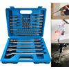 SHENSEN 17 Pz/set Martello Elettrico SDS Più Set di Punte da Trapano 110/160/200/250mm per Muro di Calcestruzzo Blocco di Mattoni Muratura Foro Sega punte di perforazione