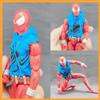 Bandai 1/12 Scarlet Spider-Man Gilet con cappuccio Pullover Blu senza maniche Felpa strappata Top Modello di vestiti per 6 "Action Figure Mafex Body