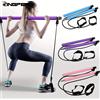LINGPENG Combinazione di barre per pilates multifunzionali Barra per fitness Yoga Espansione toracica Corda di tensione Allenatore posteriore Cintura elastica per allungamento