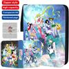 Bandai 400 pz/900 pz Sailor Moon Album di carte Cartella del libro 4/9 Slot per carte Collezioni Cerniera Doppia tasca Cerniera Raccoglitore di carte Titolare