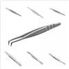 FUNMIX 1pc STALEKS Pro Acciaio inossidabile ad alta precisione Serie TE Pinzette curve dritte Innesto Estensione ciglia Strumento di trucco