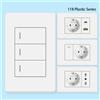 Depo Guye Spina di alimentazione UE Corea con presa a muro USB 16A, pannello elettrico interruttori della luce a 2 vie, presa di ricarica rapida USB universale tipo C 20W 220V
