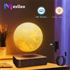 Mexllex Luce notturna galleggiante magnetica con luna levitante, temperatura di 3 colori, lampada a LED 3D da tavolo creativa con Base in legno per ufficio regalo