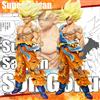 Bandai 11.02in/28cm Anime Dragon Ball Figure Goku Figure Super Saiyan PVC Action Figures Collezione Modello Giocattoli Regali