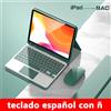 PULUZ Custodia con tastiera spagnola per iPad Air Pro 11 13 2024, iPad 10.2 7/8/9th 10th 2022 Gen Air 3 4 5 10.9 Pro 12.9 Funda Cover per iPad