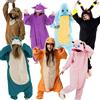 Bandai Costume Cosplay Pokémon Kigurumi Onesie Snorlax Jigglypuff Umbreon Gengar, Pigiama Anime per Adulti, Halloween, Bulbasaur