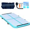 JOWY Tappetino da ginnastica gonfiabile JOWY AirTrack 200x100x20cm Tappetino da barattoli, acrobazie, yoga, arti marziali e cheerleader · Resistente e facile da trasportare · Colore blu