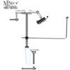 MNFT 1 Set Morsa per legare mosche rotante da 360 gradi con morsetto a C Ganasce dure rinforzate Rotazione Strumenti per legare mosche di precisione