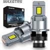 MAXGTRS 2x D4S D4R D2R D2S Lampadine per fari a LED 6000K Kit di conversione bianco Plug and Play Sostituzione luce allo xeno HID CANBUS senza errori