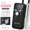 DianaBeauty Trapano elettrico per unghie ad alta velocità da 45000 giri al minuto, levigatrice professionale per unghie, trapano elettrico per unghie USB, kit per unghie, strumenti per lucidare le unghie