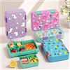 YOCITY Adorabile scatola per il pranzo per bambini Studente Bento Box da viaggio sicuro per microonde Contenitore per Halloween Bento Box portatile per insalata di frutta a prova di perdite