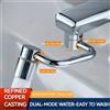 ctzszzmm 1 pezzo 1080 ° Prolunga girevole per rubinetto da cucina in acciaio inossidabile Accessori universali per lavandino del bagno a doppia modalità antispruzzo con adattatore