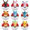 FUNISM Pokemon Anime Popolare Poke Ball Action Figures Eevee Sylveon Umbreon Mini Bambole FUNISM Originale Genuino Modello Ornamento Giocattoli Regalo