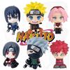 Bandai HOT Naruto Anime Figura Naruto Kakashi Action Figure Q Versione Kawaii Sasuke Itachi Figurine Decorazione Auto Collezione Modello Giocattolo