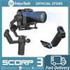 FeiyuTech Stabilizzatore Gimbal per Fotocamera FeiyuTech SCORP 3 per DSLR e Mirrorless con Tracciamento AI, Impugnatura Staccabile e Schermo Touch