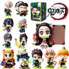 Bandai Demon Slayer Tanjiro Kamado Nezuko Anime Cartoon Figure Blind Box Statuetta Creativa Personalizzata Modello Ornamentale Scatola Regalo a Sorpresa