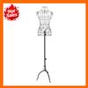 NONE Busto manichino decorativo manichino da sarto in metallo in supporto decorativo per vestiti manichino dall'aspetto antico vintage nero
