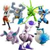 Blokees Pokemon Mewtwo Adventure Prologue Snorlax Cinderace Scyther Lucario Action Figure di Mostri Giocattoli da Assemblare Regali di Compleanno