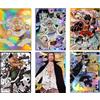 Bandai 60 PZ 67x92mm One Piece Leader Buste per carte Shanks Rufy Sabo Zoro Custodia protettiva per carte adatta per carte PKM/PTCG Natale