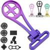BUCKLOS Staffa per computer da bici Supporto per faro Supporto per tachimetro da ciclismo universale in lega di alluminio per staffa GPS Garmin/Bryton/Wahoo