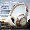 Shoumi Cuffie wireless con 15 ore di riproduzione, cuffie Bluetooth per televisore con microfono, batteria integrata con adattatore Bluetooth, telefono Android
