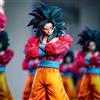 Bandai Anime Dragon Ball Z SSJ4 Goku Figura DBZ Super Saiyan 4 Son Goku Action Figure Collezione di statue Modello giocattolo regalo