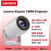 Lenovo Proiettore portatile Lenovo 4K 100M Android 12 WIFI 6 TOF No-Sense Messa a fuoco automatica Videocamera Full HD per esterni Proiettori Home Theater