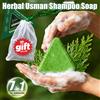 sevich 120g Usman Erba Shampoo A Base di Erbe Sapone Perdita di Capelli Trattare Shampoo Solido Bar Rafforzare La Radice Dei Capelli Controllo del Petrolio Crescita Dei Capelli Cura Dei Capelli