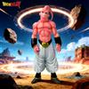 Bandai Figura Anime Dragon Ball 27cm/10.63cm, Confronto del Destino, Majin Buu, Action Figure in PVC, Modellini da Collezione per Regali