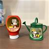 Bandai 6 pezzi Anime Figure Dog Scena di vita in miniatura in bottiglia Scatola cieca Figurina carina Decorazione del desktop Giocattolo per bambini Regalo di compleanno per i fan