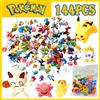 Bandai 144 Pezzi/Lotto Mini Figure Pkm Pikachu Giocattoli Modello per Bambini 2-3cm Statuette Kawaii Bambole in PVC 6*24 Pezzi Giocattoli All'Ingrosso