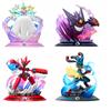 FUNISM Anime Pokemon Action Figure Originali Mega Lucario Mega Gardevoir Serie da Collezione di Modellini Ornamenti Giocattoli Regalo di Compleanno