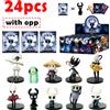 Bandai 1-24 pezzi/Set di giocattoli in busta sorpresa Hollow Knight, figure da collezione del gioco anime The Knight/Hornet, modellini da collezione, regalo.