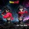 Bandai Statuetta Anime Dragon Ball Z da 24cm/9.45in, Personaggi Vegeta e Son Goku, Action Figure in PVC, Decorazioni da Scrivania, Regali per Bambini, Giocattoli