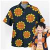 Bandai Maglietta Luffy Dressrosa, Outfit Cosplay, Camicia Hawaiana con Girasoli, T-Shirt Sportiva Primaverile da Uomo, Abbigliamento per Bambini, Maglietta Y2k da Donna