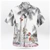 Bandai Camicia Hawaiana con Bottoni Goku e Maestro Roshi 2026, T-Shirt Estiva Sportiva da Uomo, Abbigliamento per Bambini, Maglietta Y2k da Donna