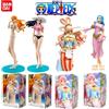 Bandai Statuetta Anime One Piece, Nami Shirahoshi Nico Robin Nefertari D Vivi, Modellino d'Azione in PVC, Ornamento da Scrivania, Giocattolo da Collezione, Regalo