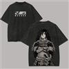 Bandai Maglietta Naruto Madara Uchiha da Uomo, Stampa Posteriore Effetto Acid Wash, Grafica Anime Sharingan, Cotone Streetwear, Stile Vintage Bootleg
