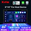 XIMA Autoradio Universale 2 Din 9/10 Pollici Android 15 con GPS, Sistema Multimediale Centrale per Auto, Android Auto