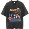 Bandai Nuova T-shirt Dragon Ball 2026 di Alta Qualità per Uomo e Donna, in Cotone, Stampa Vintage Lavata, Abbigliamento Streetwear e da Palestra